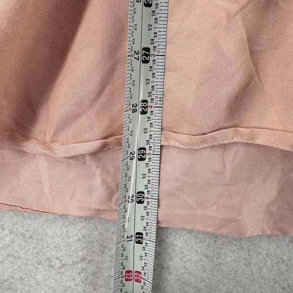 Chicos Button Shirt Womens 2 (US Large) Blush Pink Roll Tab Sleeves - Picture 14 of 15